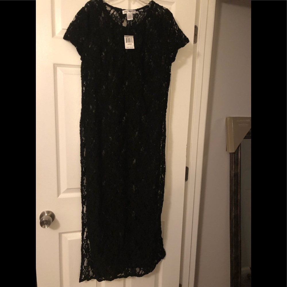 Black lace dress